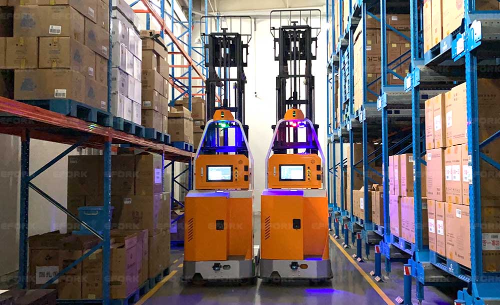 Electric Reach Truck Forklift AGV